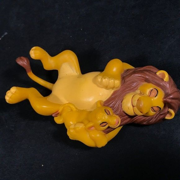 Disney Lion King cake topper Mufasa baby Simba plastic pvc toy collectible - Picture 9 of 10